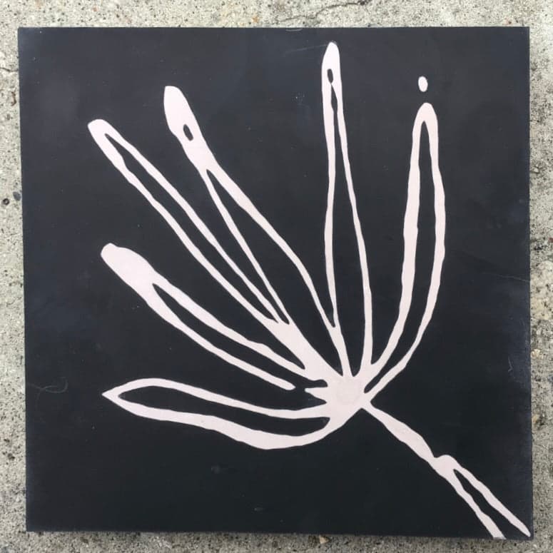 Concrete Collaborative | 8x8 Indio Agave in Ebony with Lilac Accent