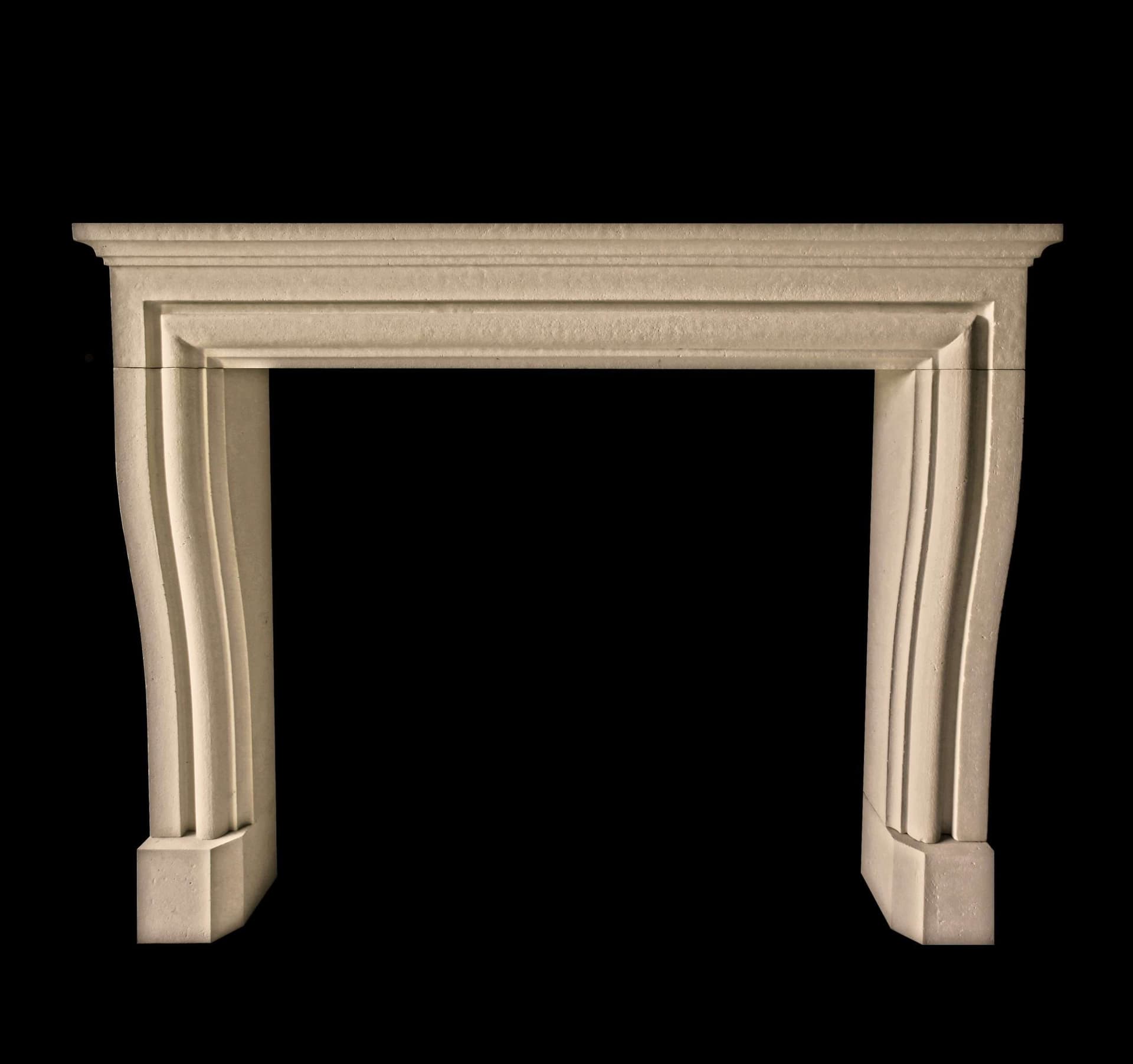 Tartaruga Design | Avignon Honed Limestone Fireplace Mantel