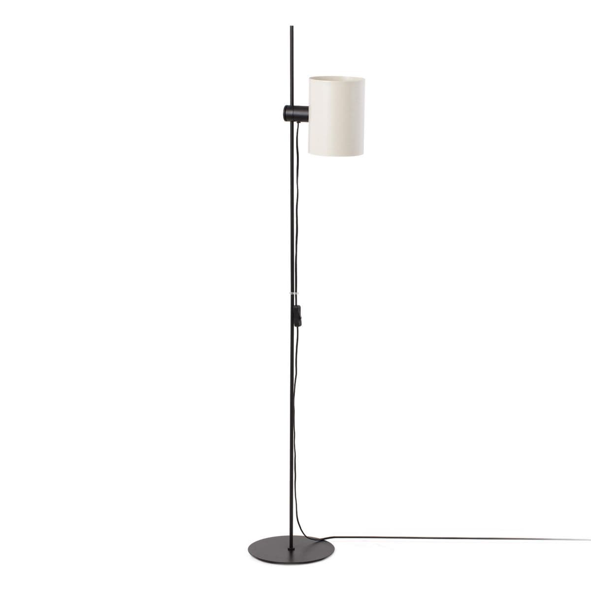 Faro Barcelona Guadalupe Floor Lamp — Black with Beige