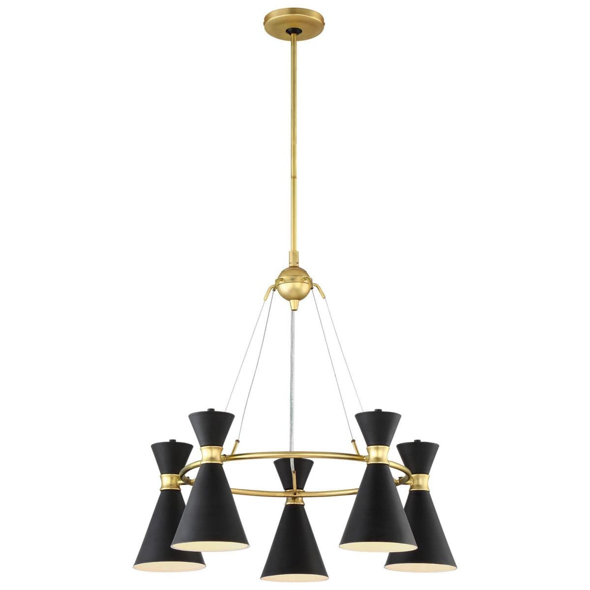 George Kovacs | Conic Chandelier — Honey Gold, 5