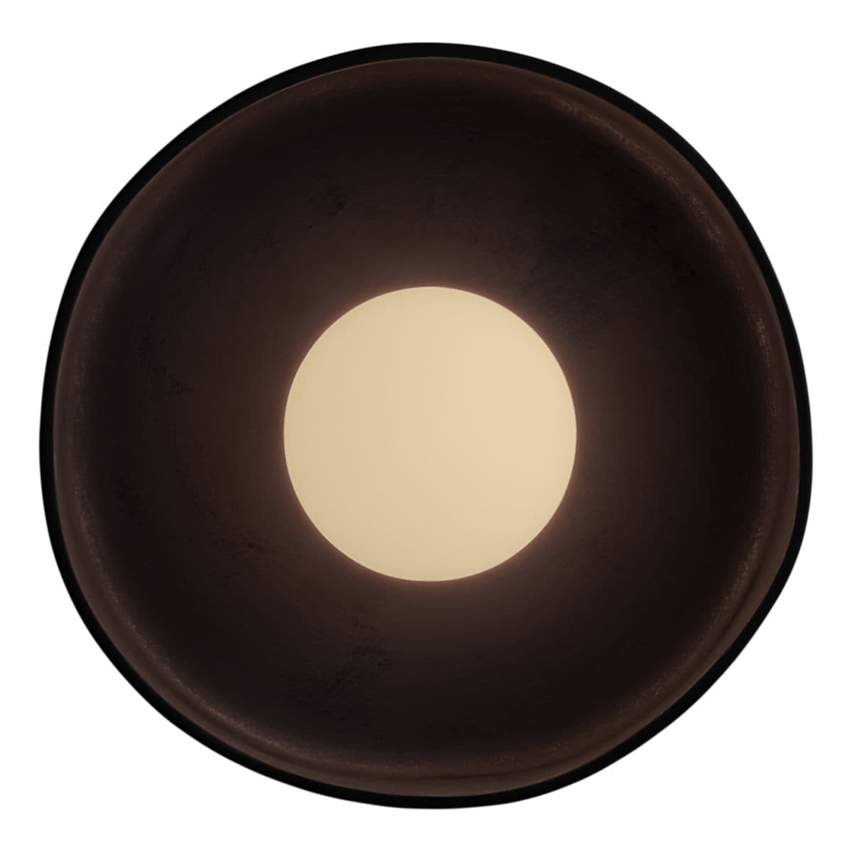 In Common With | Ceramic Disc Wall / Flushmount — Black Clay, Black