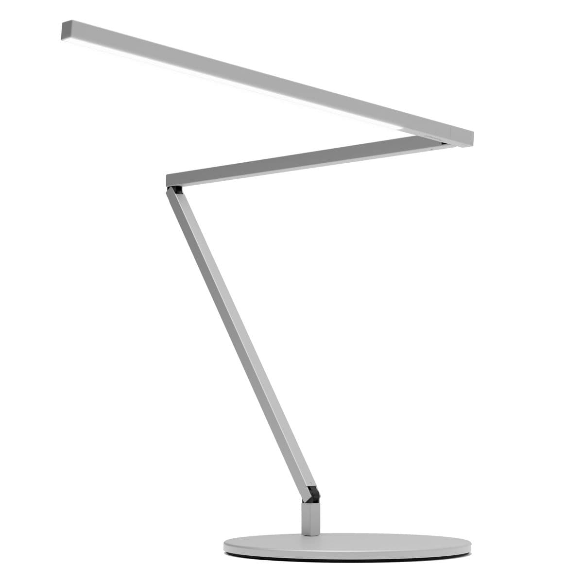 Koncept | Koncept Z-Bar LED Desk Lamp Gen 4 — Silver, Table Base