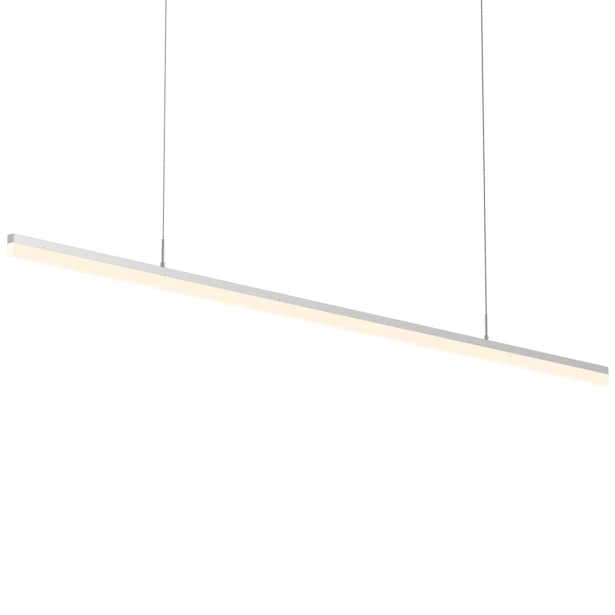 SONNEMAN Lighting | Stiletto LED Linear Suspension — Bright Satin Aluminum, 72 Inch, 120 Inch