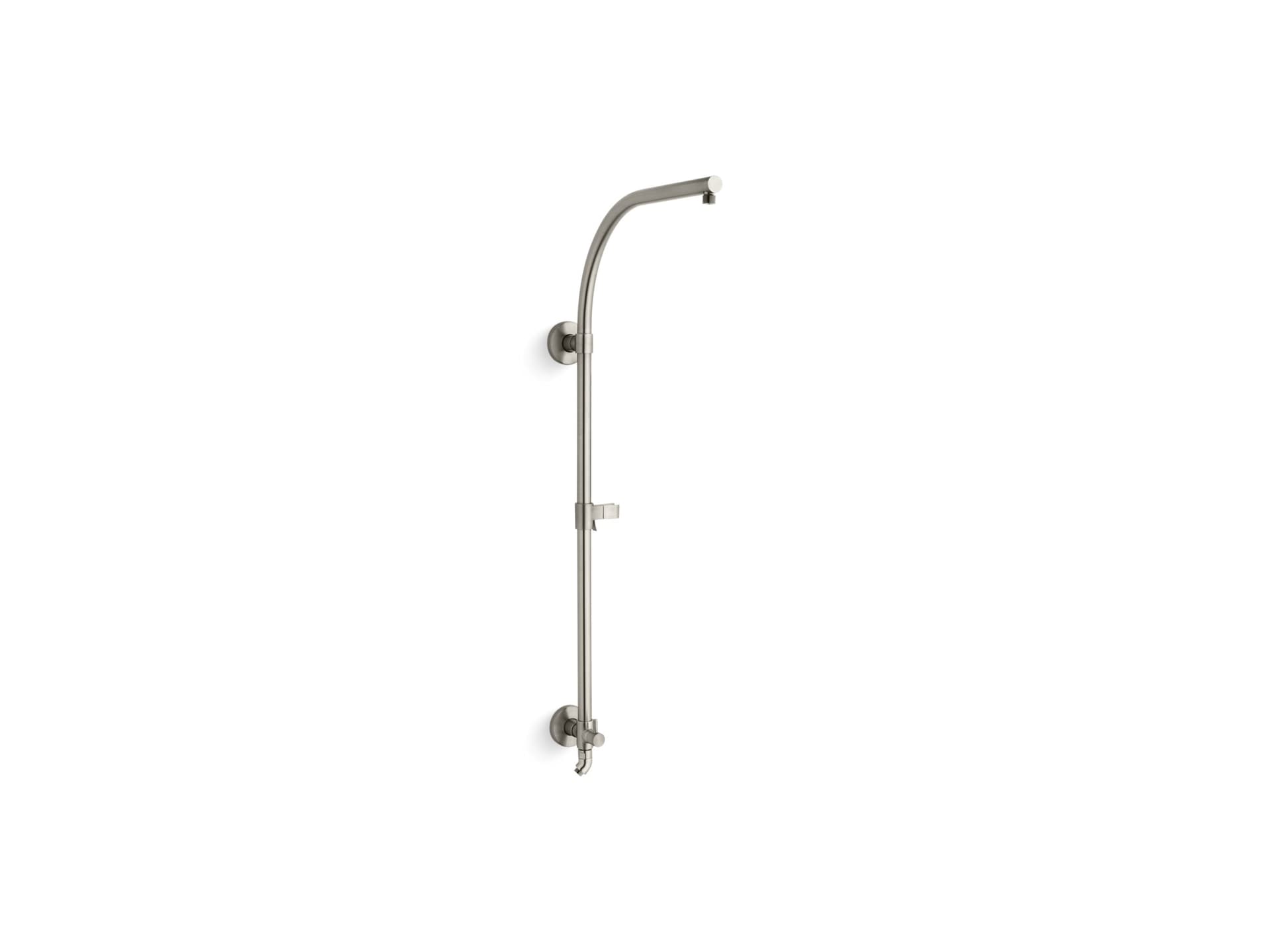 Kohler HydroRail-R Arch Shower Column in Vibrant Brushed Nickel brass