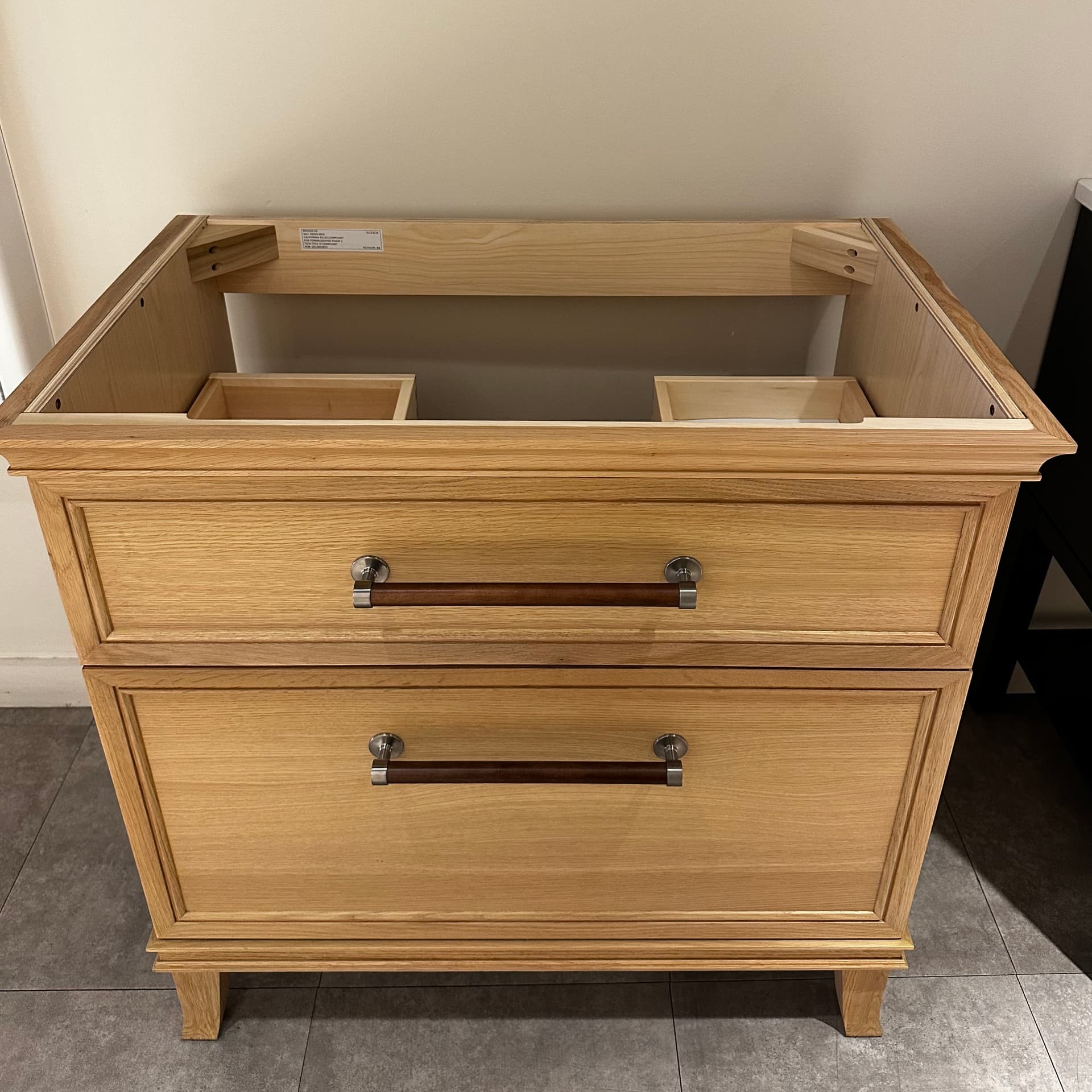 Kohler | Artifacts 36" Vanity Cabinet, Cabinet Only – Light Oak