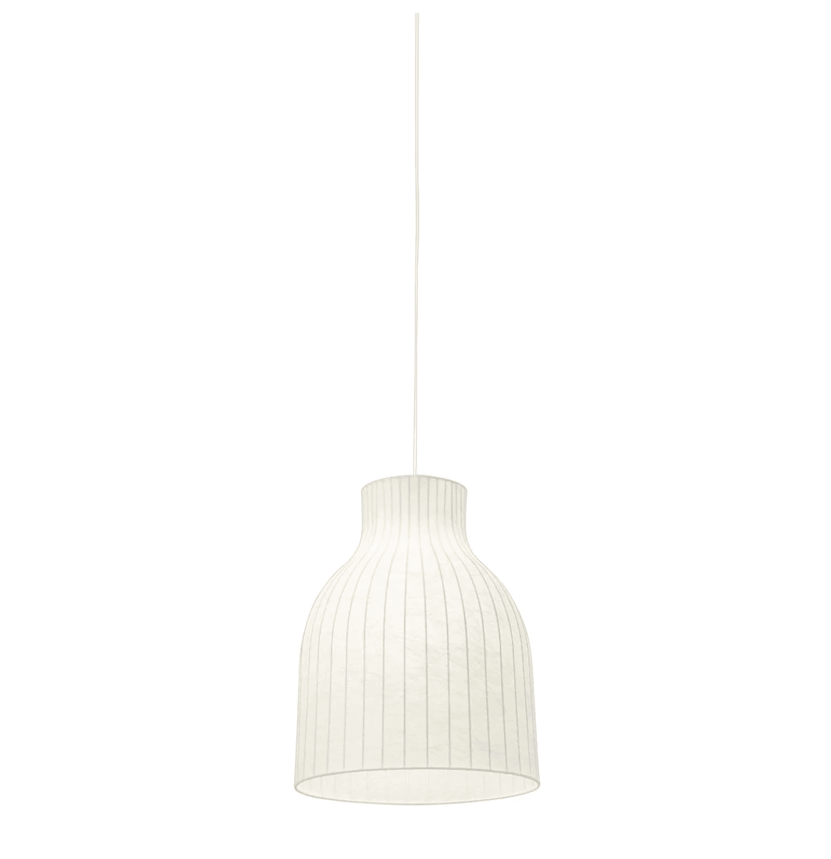 Muuto Strand Pendant Lamp Open Medium 15.7 inch with cocoon material and steel form