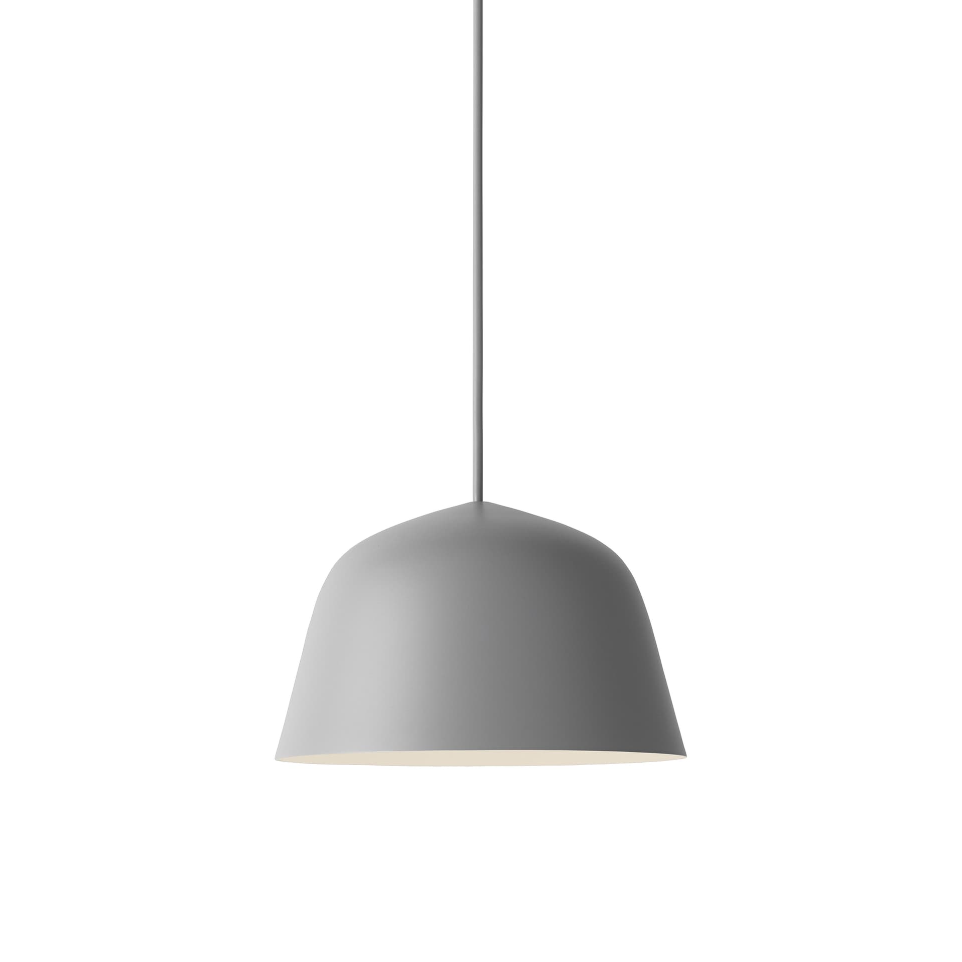 Muuto Ambit Pendant Light Small, hand-spun aluminum with matte painted exterior and white interior
