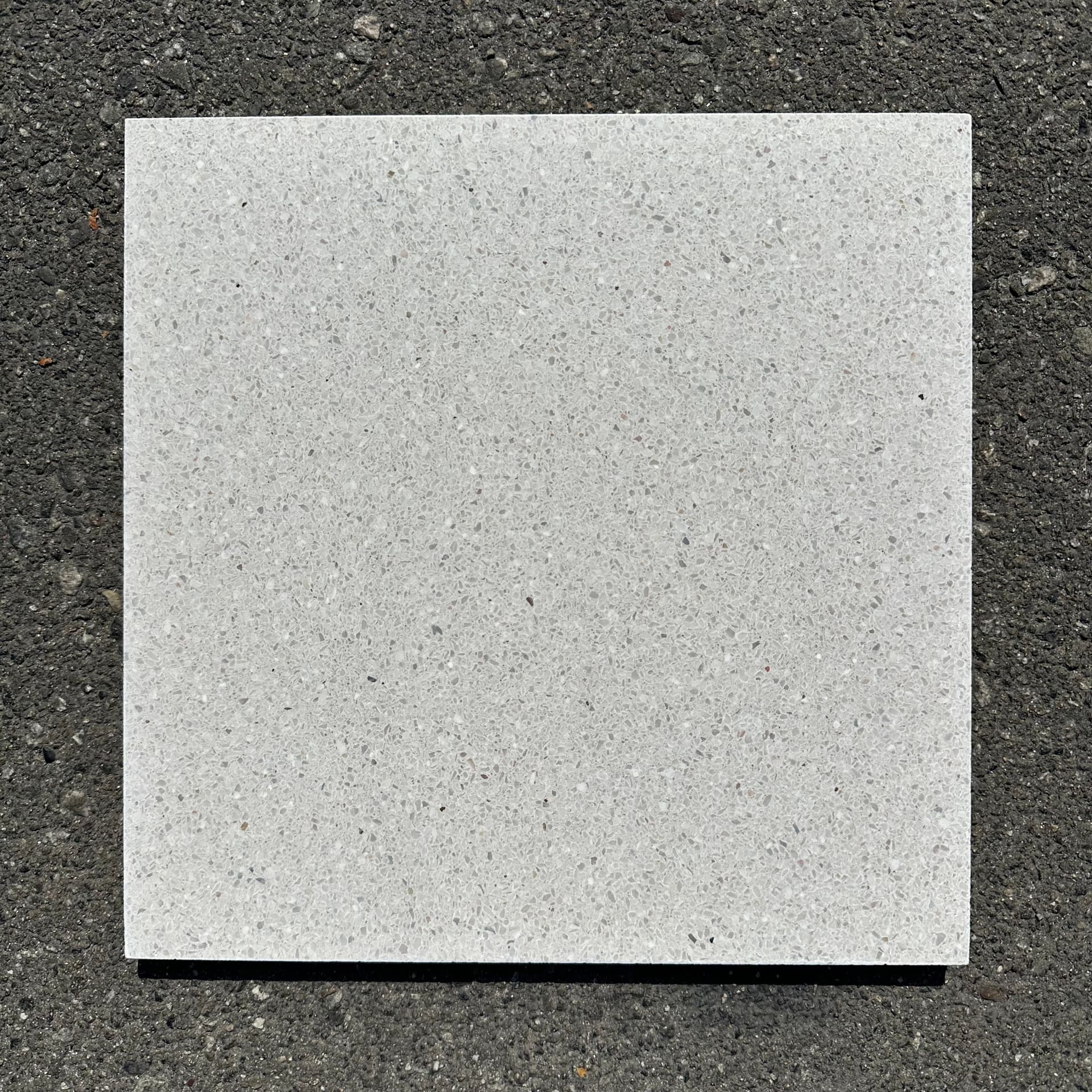 Concrete Collaborative Venice Alabaster 12x12 terrazzo concrete tile with honed surface