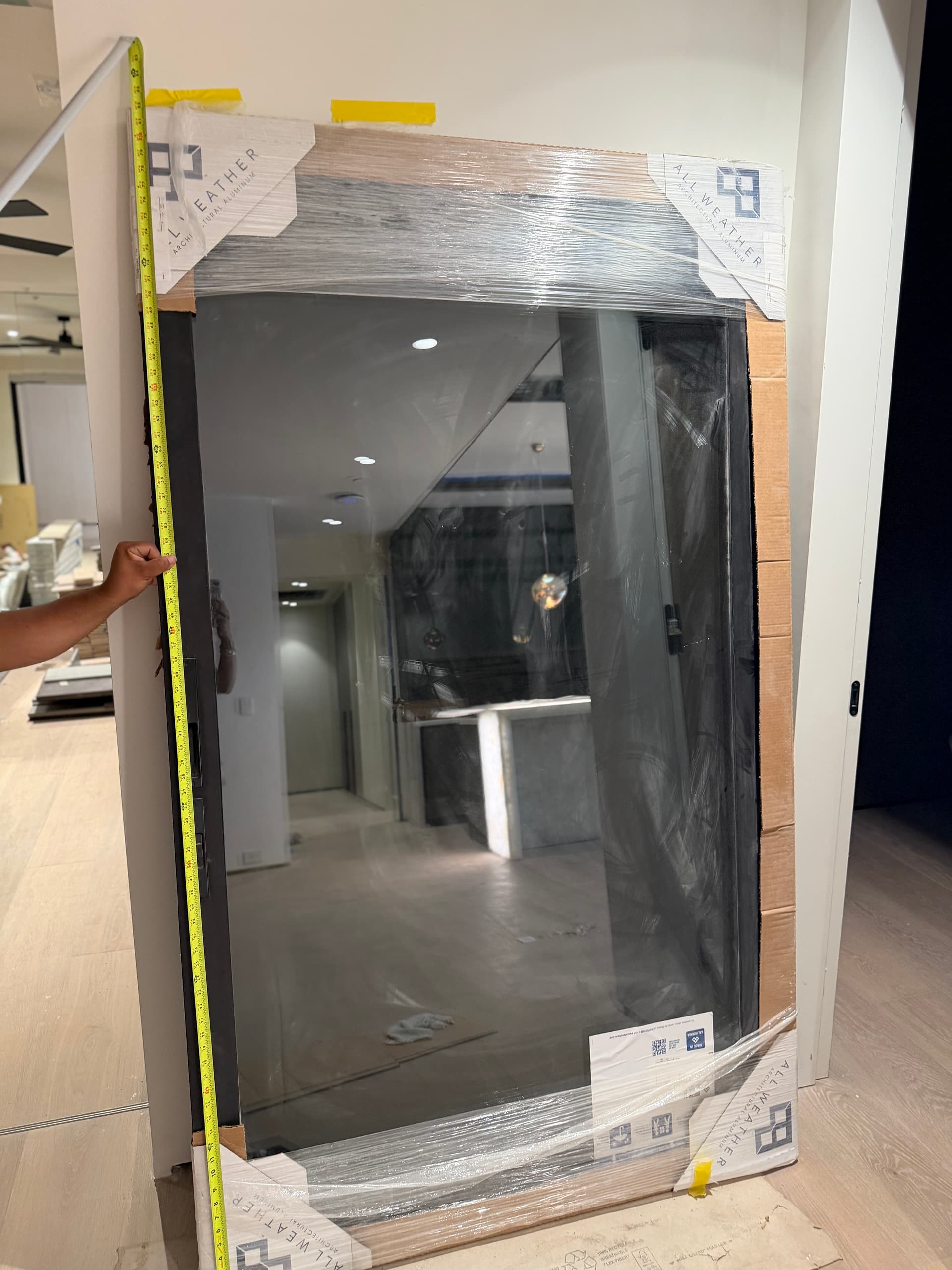 Large glass sliding door new