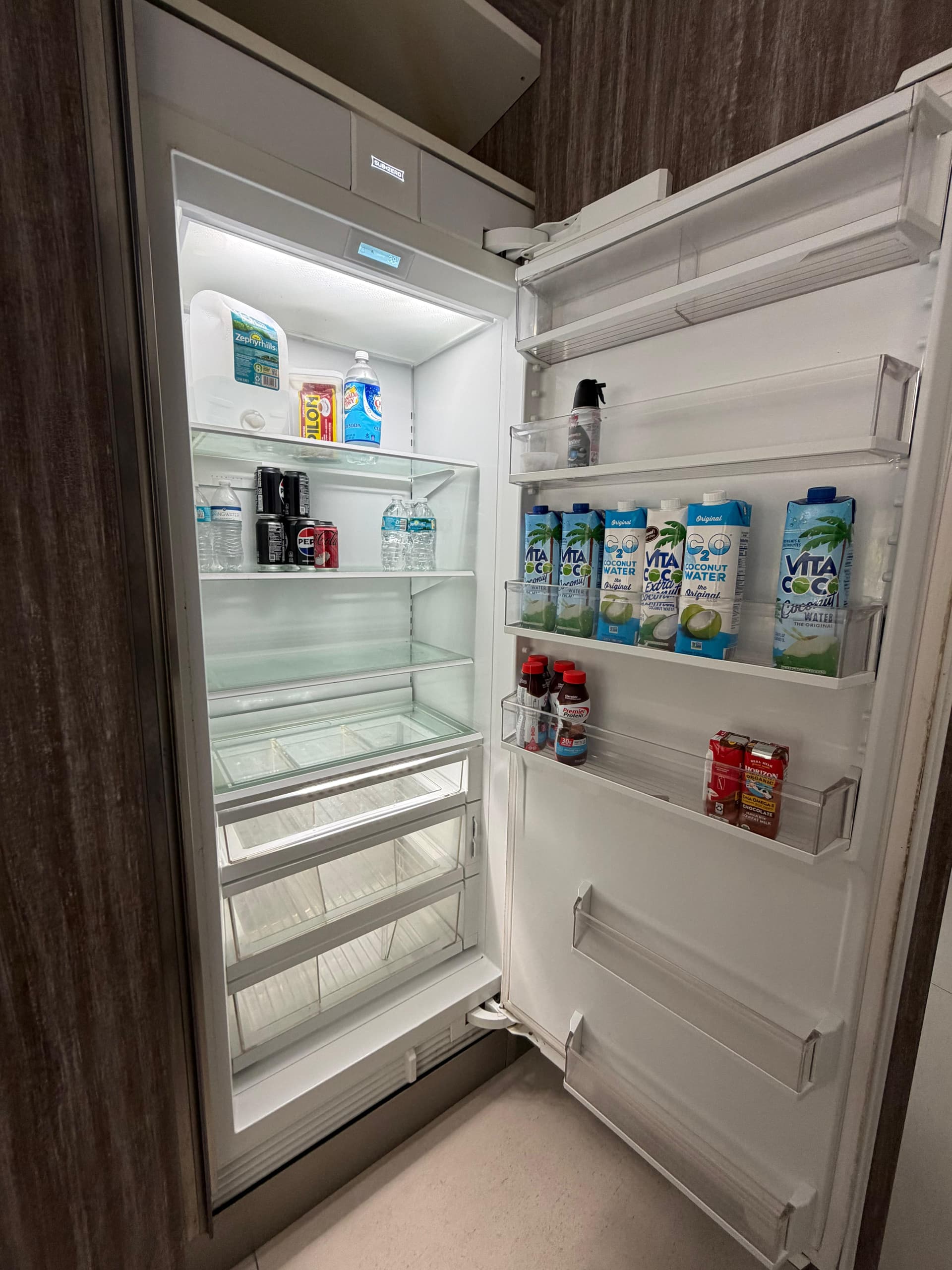 Subzero fully integrated all panel refrigerator and freezer