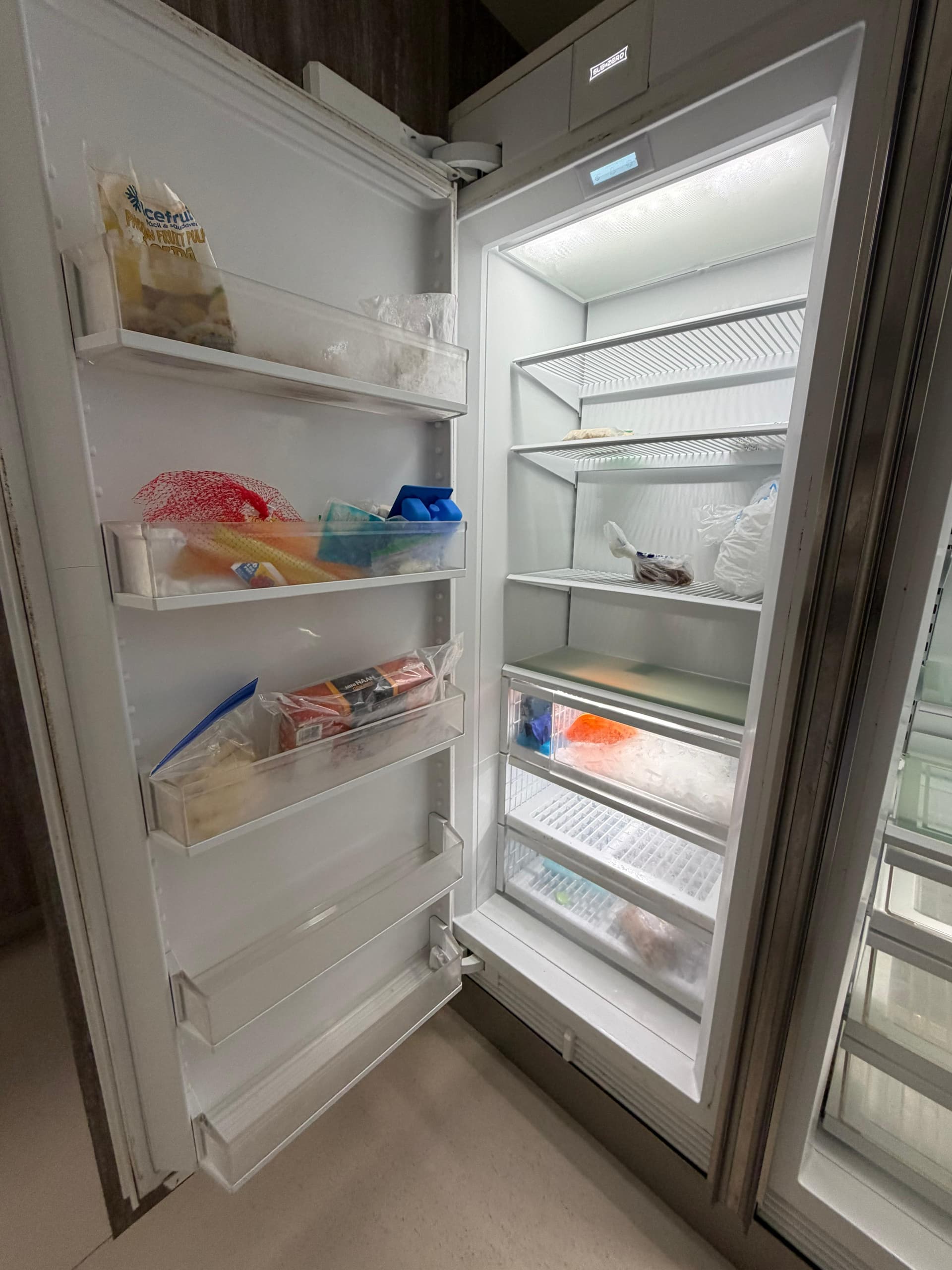 Subzero fully integrated all panel refrigerator and freezer - alternate view