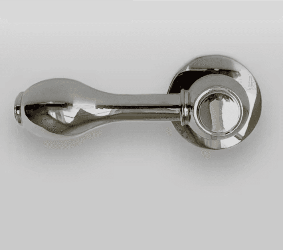 Icera F-65 Front-Mount Lever for left-hand tanks with Polished Nickel Metal Finish