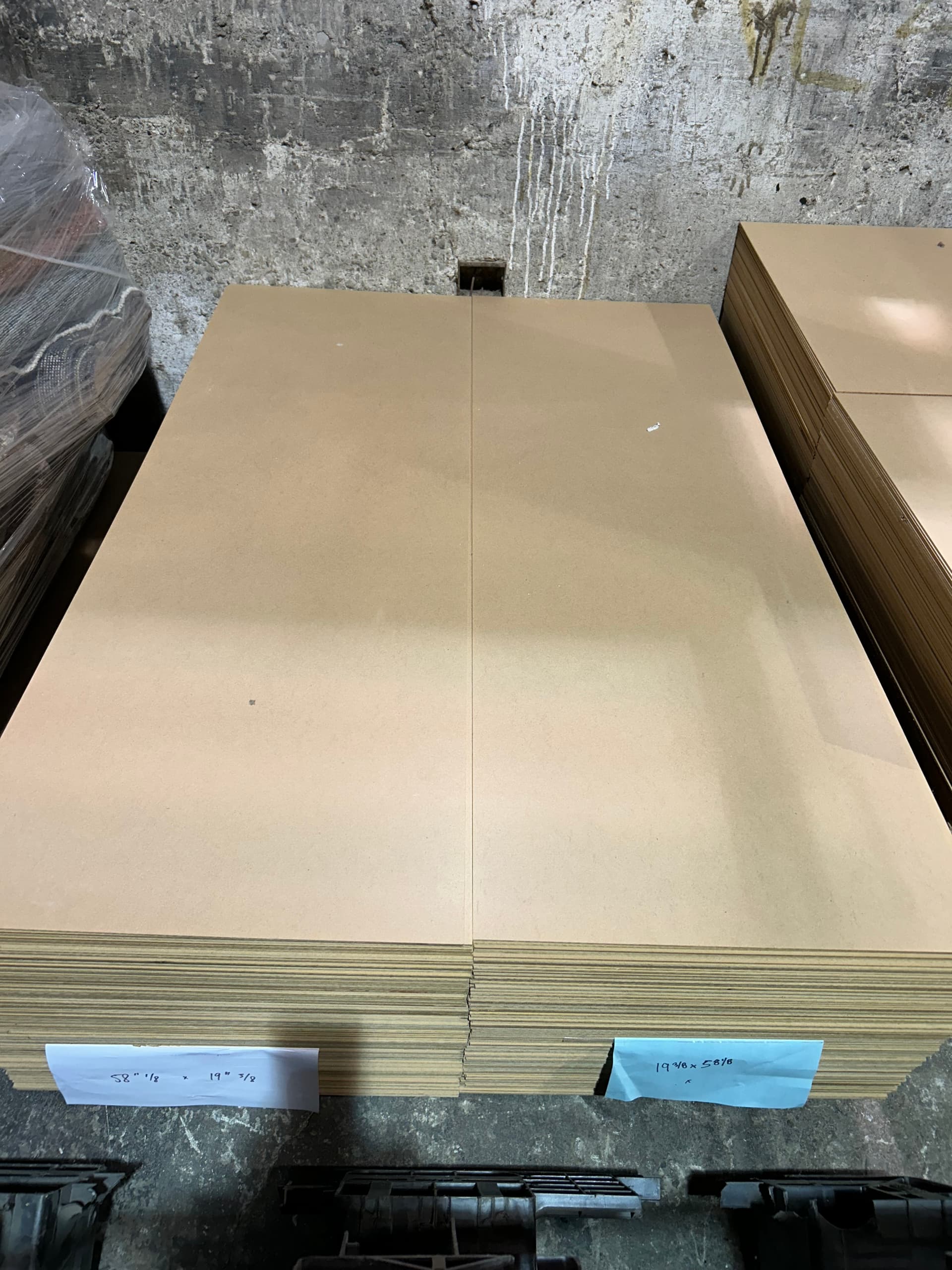 New MDF panels, clean edges, 1/8" thick, lot of 10 - alternate view