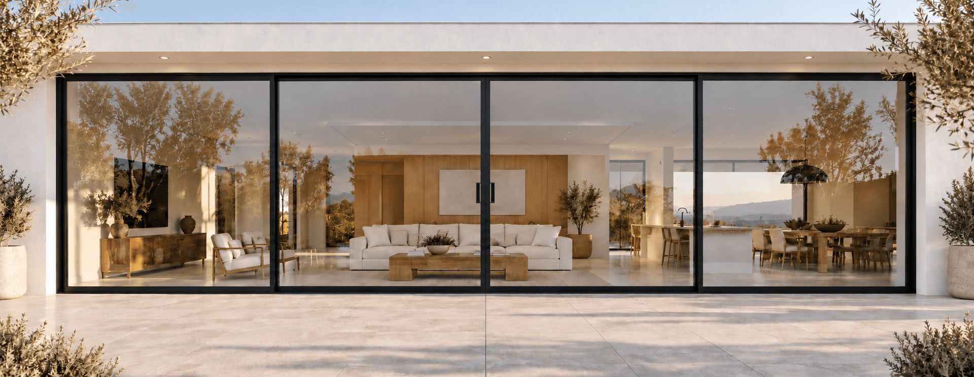 NEW Fleetwood Series 3000 — 24 FT Black Sliding Glass Door